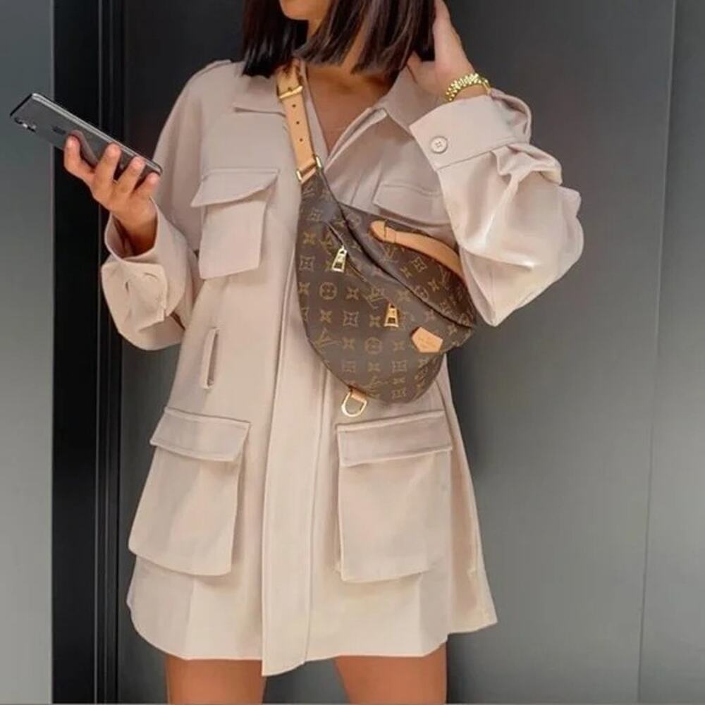 Louis Vuitton Monogram Bum Bag Brown Canvas - date code# MI0210
